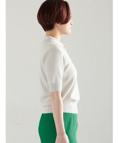 Te chichi ハーフスリーブニットポロ