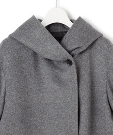 23区ウール　カシミヤビーバー フーデッド コート40 先行予約】ウールカシミヤビーバー フーデット コート / 23区