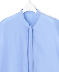 ICB セシェシルキーローン フレンチスリーブボウタイブラウス