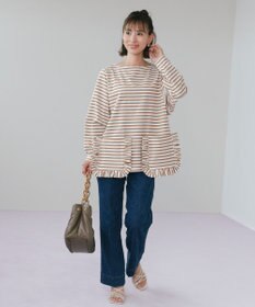 #Newans 【ANSWER for 神戸エレガンス】フリルポケットロングTシャツ