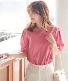 ANY SIS 【UVケア】プレーティングジャージー タックスリーブ カットソー