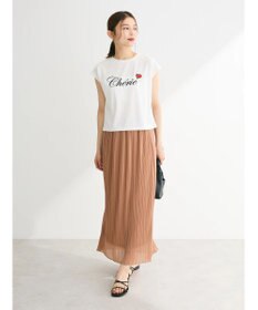 Green Parks ラメプリーツＩラインスカート