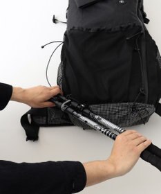 JOSEPH ABBOUD MOUNTAIN 【軽量/ECO撥水/サスティナブル素材/サコッシュが取り外せる】リサイクルリップストップ バックパック 33L