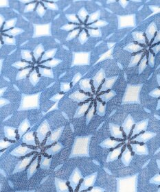 JOSEPH ABBOUD 【麻100％】フラワークレストパターン ストール