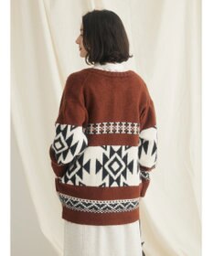 CRAFT STANDARD BOUTIQUE オルテガ柄ニットＺＩＰブルゾン