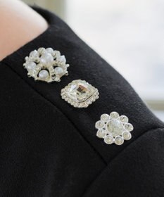 Tiaclasse 【洗える】裏起毛ドッキングワンピース