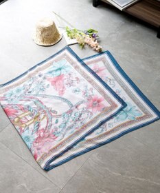 Tiaclasse 花柄大判ガーゼストール