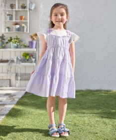 ANY KIDS サッカー ギンガム ワンピース