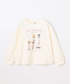 ANY KIDS 【綿100%】ネコアソート 長袖Tシャツ
