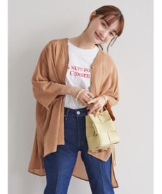 AMERICAN HOLIC バックギャザーＶネックシアーシャツ