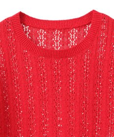 earth music&ecology 透かしニットプルオーバー