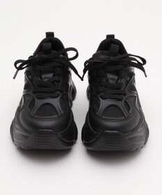 WEGO 【SMLサイズ展開】ラバーコンビ厚底スニーカー