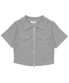 WEGO ポケットデザインWZIPトップス