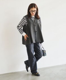 #Newans 【セレモニーにも】〈亀恭子さんコラボ〉サイドギャザージレ