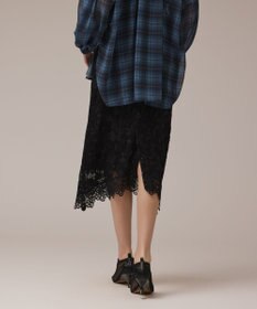 GRACE CONTINENTAL フロッキーレーススカート
