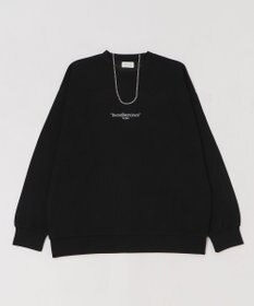 WEGO 【ユニセックス着用ITEM/2点SET/MLサイズ展開】アクセ付きフォトグラフィックプルオーバー