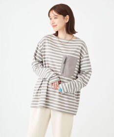 SHARE PARK LADIES 【UNISEX】ボートネックボーダーＴシャツ（S・Mサイズ）