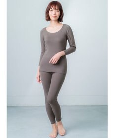 Wing あったかインナー オーガニックコットン混  やわらかくやさしい肌ざわり 【綿の贅沢オーガニック】 綿混 ボトム 足首丈 秋 冬 ER4831 ウイング／ワコール