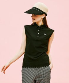 23区GOLF 【WOMEN】カノコ刺繍 ノースリーブ シャツ
