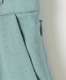 自由区 【セットアップ対応・接触冷感・洗える】リネンライクシンセティックキュロット パンツ