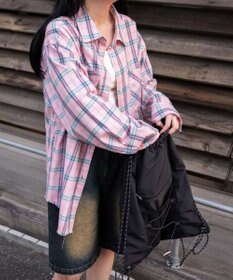 WEGO チェックBIGシャツ