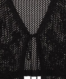 earth music&ecology フラワー刺繍メッシュベスト