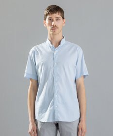 JOSEPH HOMME リネンストレッチブロード 　ウィングカラー半袖シャツ