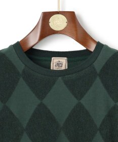 J.PRESS MEN アーガイルワントーンリンクス ロングスリーブ Tシャツ