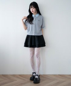 WEGO キンボタンエリツキケーブルニット