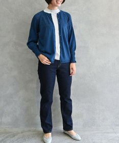 muuc 〈高品質シルク＆スーピマ超長綿〉〈洗えるニット〉ノースリーブボトルネックプルオーバー