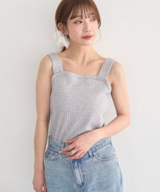 earth music&ecology チェーンリブラメカットタンクトップ