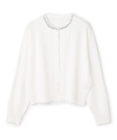 UNFILO ネックビジュー カーディガン