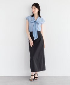 YECCA VECCA シアーボウタイブラウス