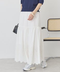 AMERICAN HOLIC アイレット刺繍ティアードスカート