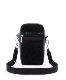 LeSportsac DENIM PHONE CROSSBODY/ブラックデニム/ブラックシェルパ