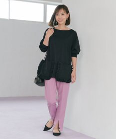 #Newans 【ANSWER for 神戸エレガンス】フリルポケットロングTシャツ