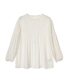 Green Parks マジョリカプリーツブラウス