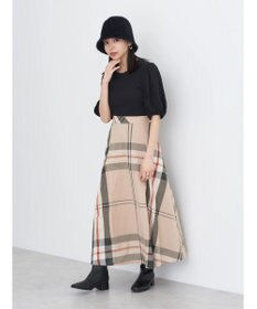 earth music&ecology ＢＩＧチェックフレアスカート