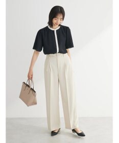 Green Parks きれいシルエットパンツ（ベルト付きとろみワイド）