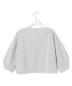 23区 L 【一部店舗限定/洗える】ハイカウントウェザーストレッチ ボートネック コンパクト ブラウス