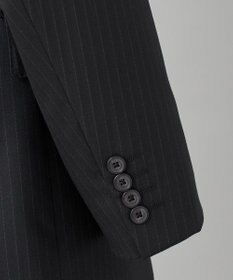 GOTAIRIKU 横に伸びる【TasmaniaWool/タマニアウール】ストレッチ スーツ（ブラックストライプ）