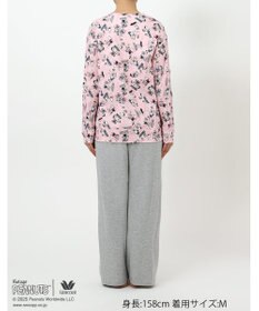 WACOAL ワコール_リラックス＆スリープ パジャマ 長袖 長ズボン 綿100%(本体) PEANUTS スヌーピー レディース FDX554 /ワコール