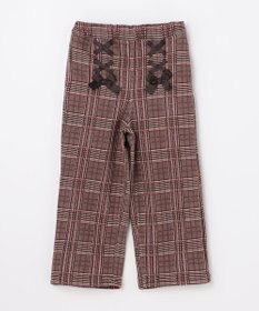 ANY KIDS レースアップ 裏シャギーワイドパンツ