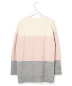 23区 【洗える】ウールナイロン カラーブロック ニット