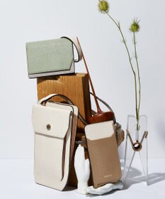 TOPKAPI 【TOPKAPI】バイカラー レザー モバイルポシェット LEAN リーン