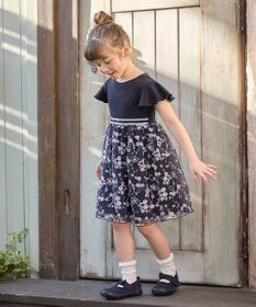 ANY KIDS 刺繍 チュール ワンピース