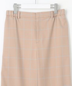 自由区 【洗える】ウィンドウペーンチェックワイド パンツ