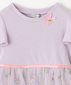 ANY KIDS 刺繍チュールガーリー ワンピース