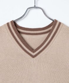 WEGO 【SCHOOLITEM】ラインスクールニットベスト