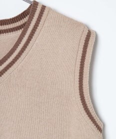 WEGO 【SCHOOLITEM】ラインスクールニットベスト